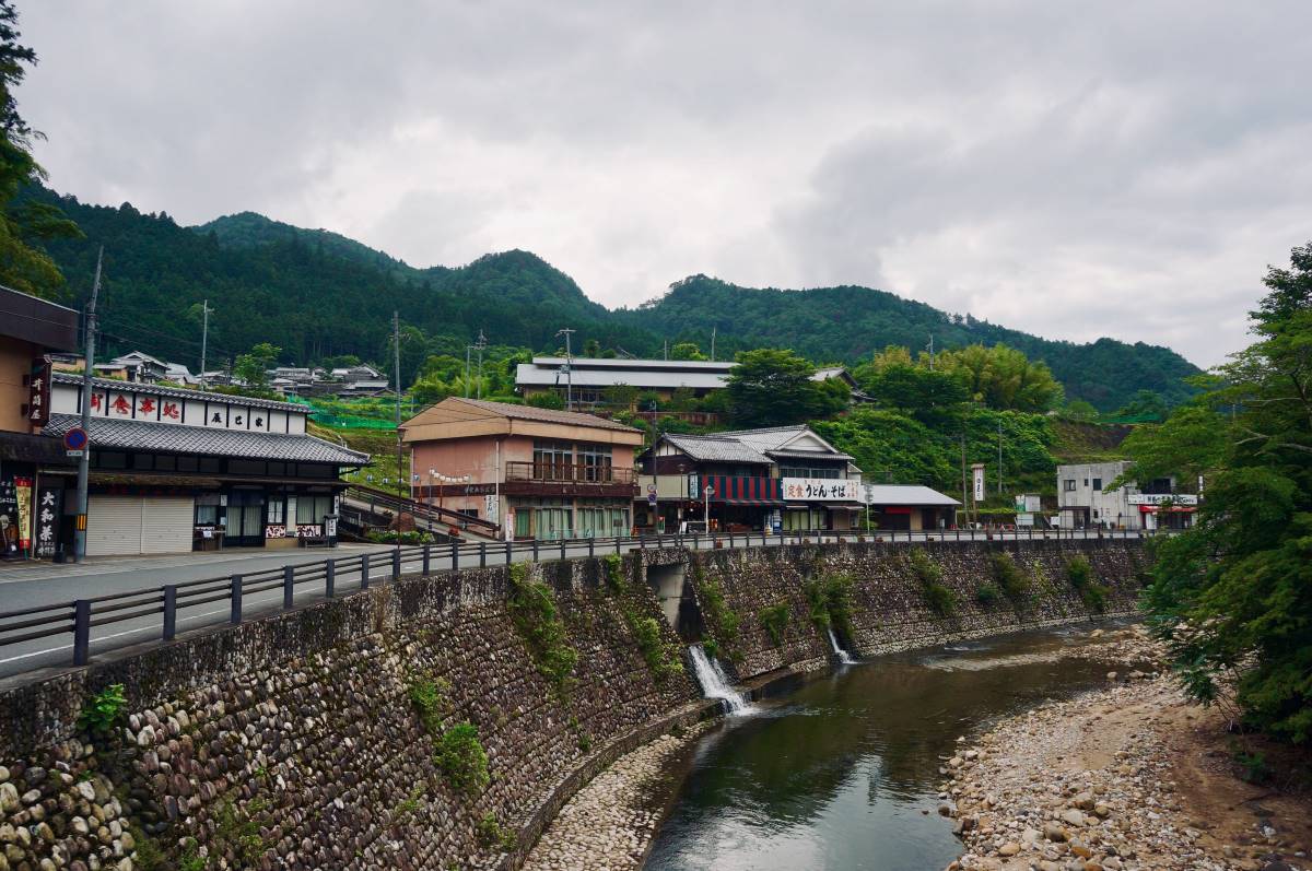 Shops along the river