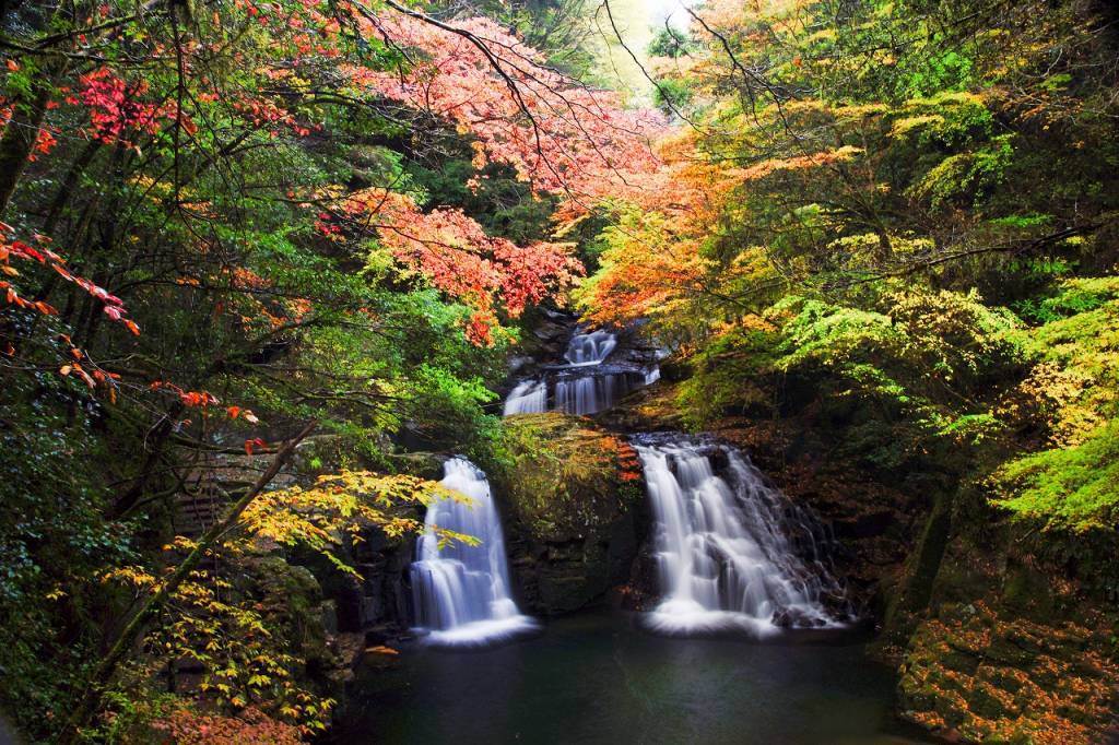 Akame 48 Waterfalls in Autumn