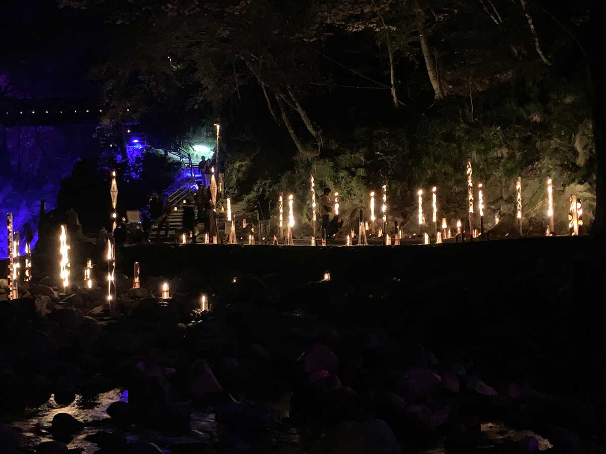 Illumination at Akame 48 Falls / 赤目滝ライトアップ