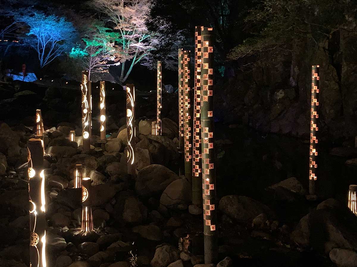 Bamboo lanterns / 竹灯り