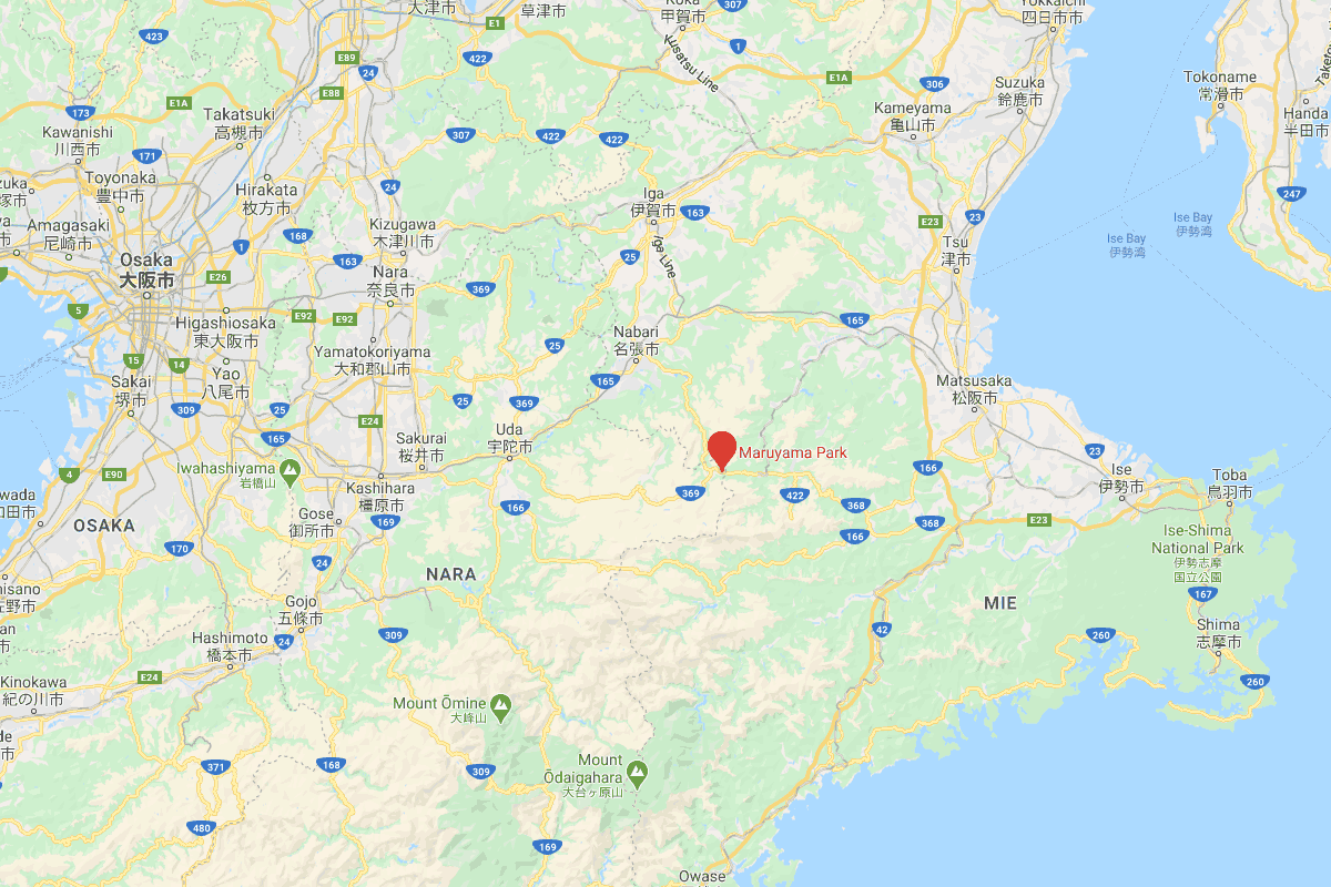 Location of Maruyama Park / 丸山公園の位置