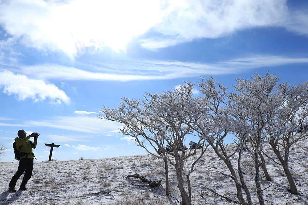 初めてでも大丈夫 三峰山霧氷登山 東奈良名張へようこそ