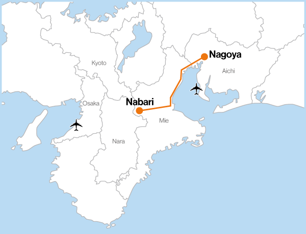 Nagoya to Nabari