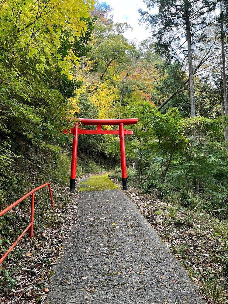 Torii gate at Akaiwao Shrine