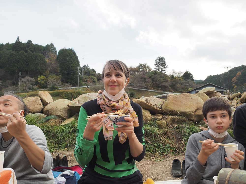 Lunch time at Shimokawa Farm