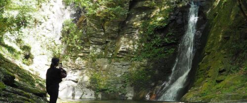 Biwa falls at Akame 48 Waterfalls