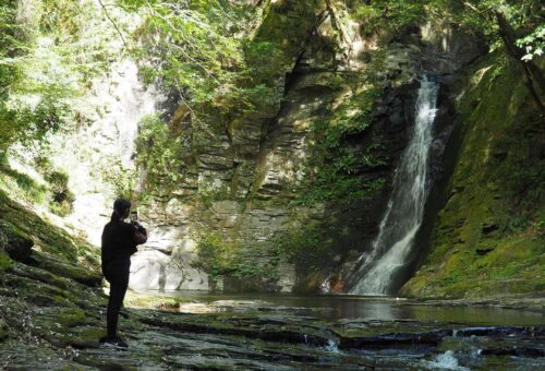 Biwa falls at Akame 48 Waterfalls