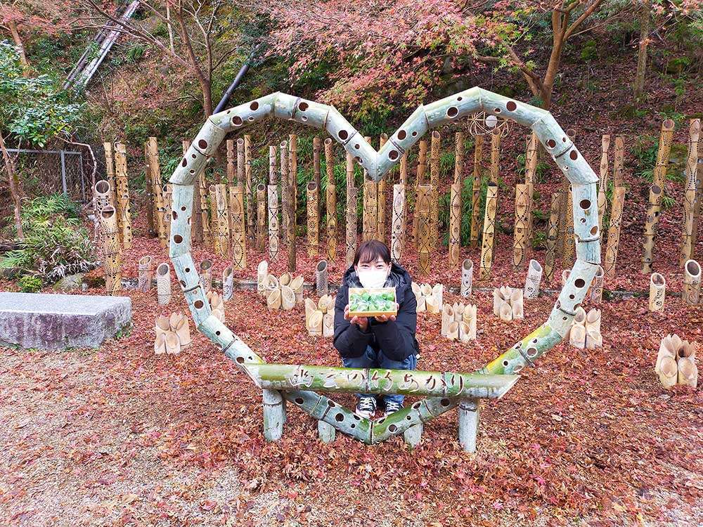 Photo spot with bamboo lanterns