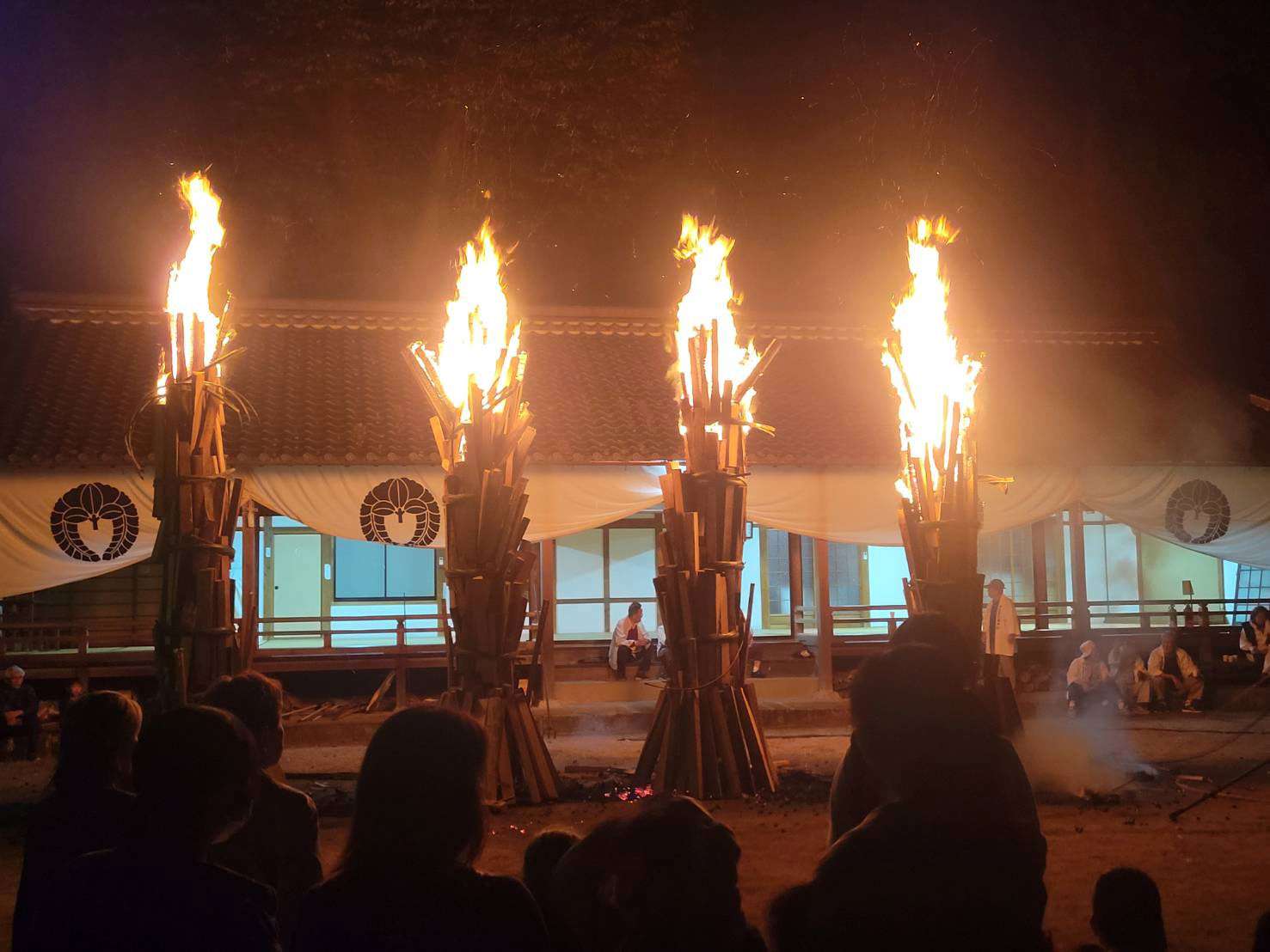 Torches at Urufushine Shrine